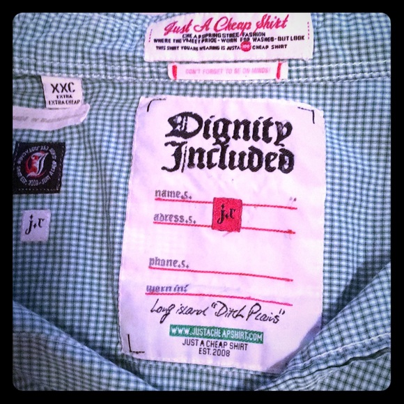 J.A.C.H.S Men’s Just A Cheap Shirt - Picture 2 of 8